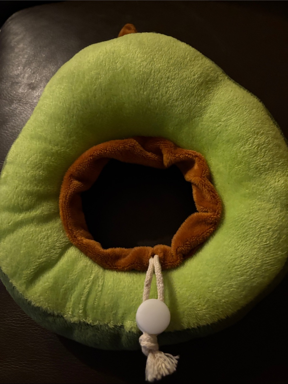 Small Pet - Dog or Cat Plush Avocado Neck Pillow - Green
